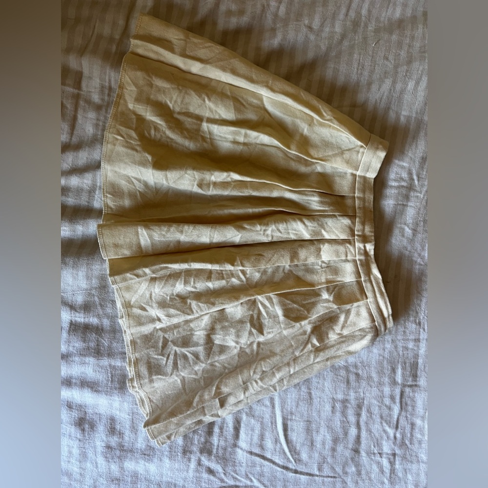 Pleated Wool Skirt